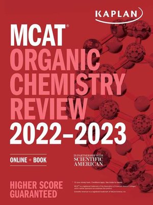 cover image of MCAT Organic Chemistry Review 2022-2023